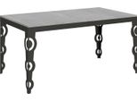 Itamoby - Tavolo Allungabile 160/264X90 Cm Karamay Evolution Cemento Telaio E Gambe Antracite
