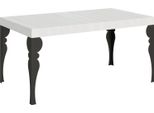 Itamoby - Tavolo Allungabile 160/264X90 Cm Paxon Bianco Frassino Gambe Antracite