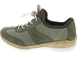 Rieker Scarpa Sportiva Da Donna Con Lacci In Verde, Misura 37