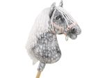 Cavallo Hobby Horse Large Premium - Grigio Mela Con Criniera Bianca A3