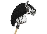 Cavallo Su Bastone Super Hobby Horse Premium - Leopardo Con Criniera Nera A4 - 5902366024254