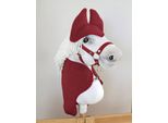 Set Hobby Horse A4: Coperta + Cappelli Da Mosca - Rosso Bordeaux