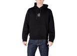 Armani Exchange Felpa Con Cappuccio In Pile Da Uomo Nero: Taglia - Xs Taglia: Xs