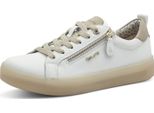 Tamaris Sneaker Comfort - Bianco / Beige Pelle : 39 : Taglia Normale: 39 Larghezza: Normale