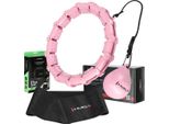 Set Hula Hop Hhw11 Rosa Chiaro Con Linguette E Pesi + Cintura Br163 Nero Plus Size Hms
