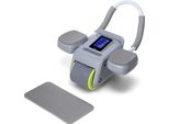 Ka08 Grey Abs Cyclette Automatica Per Addominali Con Display Lcd E Carica Hms