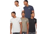 Henleys - Maglietta "Calyer"" Da Uomo (Confezione Da 5) BG1777 (M) (Colorato)"