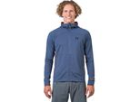 Hannah Ethan Felpa Con Cappuccio E Zip Intera In Pile Blu Xl Uomo Blu Xl