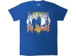 Def Leppard - Maglietta Uomo/Donna Unisex RO14766 (Xxl) (Blu)