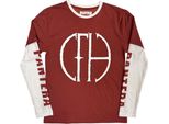 Pantera - Maglietta "Frayed"" Per Uomo/Donna Unisex, A Strati, Manica Lunga RO14781 (Xl) (Rosso/Bianco)"