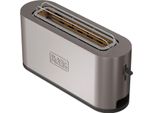 Black+Decker Tostapane A Fessura Lunga 1000W Inox