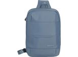 Travelite Borsa A Tracolla Workfloow Cross Over Bag Denimblue Grigio Cadetto
