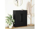 Vidaxl Credenza Con Ante A Cassetti Look Rovere Nero 73X31X90 Cm