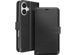 Mayaxess, Custodia A Portafoglio Apple Iphone 16 Funzione Stand Con Cinturino, Nero