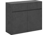Itamoby - Panche Inferiore E Superiore Allungabili 26X72/300 Cm Evolve Antracite Spatolato Allunghe Interne