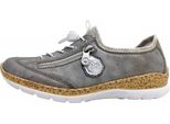 Rieker Scarpe Da Donna Basse Comode Slip-On Grigio Tempo Libero, Numero Di Scarpe: 40 Eu