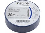Nastro Isolante 19 Mm X 0,13 Mm Blu Marino 20 M