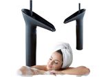 Silla | Miscelatore Per Lavabo - Nero Opaco - Miscelatore Per Lavello - Altezza 30 Cm - Ottone - Miscelatore Monocomando