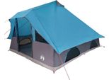 Vidaxl Tenda Familiare Con Tetto Blu E Grigio 358 X 296 X 258 Cm