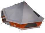 Vidaxl Tenda A Soffietto Per Famiglie Con Tetto Grigio E Arancione 680 X 430 X 270 Cm