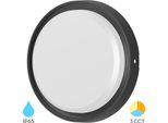 Braytron Moderno Led Applique Plafoniera Plafoniera 18W IP65 3In1 Luce Esterna Nero