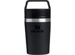 Stanley Cafe Coffee Mug To Go 0,23L - Mantiene 3 Ore Il Caldo - 4 Ore Il Freddo - Tazza Termica In Acciaio Inox - Lavabile In Lavastoviglie - Maniglia Per Il Trasporto - Tazza Per Il Caffè - Nero