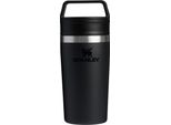 Stanley Cafe Coffee Mug To Go 0,35L - Mantiene 4 Ore Di Caldo - 5 Ore Di Freddo - Tazza Termica In Acciaio Inox - Lavabile In Lavastoviglie - Maniglia Per Il Trasporto - Tazza Per Il Caffè - Nero