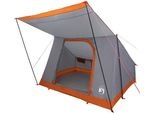 Vidaxl Tenda Da Campeggio Grigio E Arancione 282 X 225 X 154 Cm Poliestere