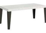 Itamoby - Tavolo Allungabile 200/304X90 Cm Flame Bianco Frassino Gambe Antracite
