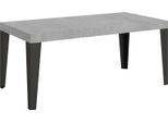 Itamoby - Tavolo Allungabile 200/304X90 Cm Flame Cemento Gambe Antracite