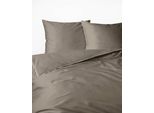 Detexpol Lenzuola Di Raso 180X200 Grigio Con Finiture Mako Satin 62