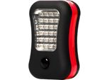 Torcia A Led Da Appendere Classica Da Lavoro Tascabile Con Magnete Rosso 3W