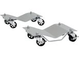 Martinetto Di Manovra C20-031, 2 Pezzi, Con 4 Ruote, Per Auto, Grigio, 40,5 X 30 X 13,5 Cm