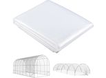Fortuna Lai Telo Per Serra 7X8 M Impermeabile Telo Da Giardino Con Protezione Uv, Telo In Plastica Extra Spesso E Resistente Agli Strappi, Telo Di Copertura Per Tunnel In Plastica Per Serra, Telo Per Tunnel Per Esterni Trasparente