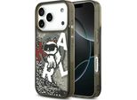 Etui Karl Lagerfeld Liquid Glitter Choupette Logo Magsafe Na Iphone 17 Pro - Czarne