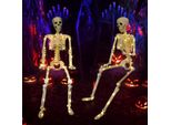 Decorazioni Di Halloween, Scheletri Luminosi Di Halloween Alti 40 Cm Per Il Giardino, Oggetti Di Scena Per La Casa Stregata, Decorazione Per Interni Ed Esterni, 2