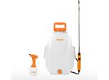 Set Di Spruzzatori Elettrici Toolland - Spruzzatore A Zaino Da 12L Con Lancia Telescopica + Spruzzatore Manuale Da 1L Con