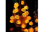 Luci Zucca Di Halloween, 3M 20 Led Arancione Zucca Lanterna Fata Luci, Zucca Di Halloween Luci Per La Festa, Giardino,
