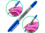 Marcatore Da Laboratorio Sharpie Twin Tip Bifacciale Blu Permanente