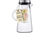 Caraffa Per Acqua - Caraffa In Vetro Con Inserto Per Frutta - 2 Litri - Coperchio - Lavabile In Lavastoviglie - Trasparente