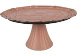 Clayre & Eef Piatto Torta Su Piede Ø 33X14 Cm Plastica Rosa