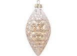 Guaina Natalizia Clayre & Eef Ø 6X12 Cm Vetro Color Oro