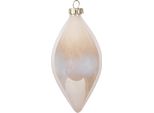 Guaina Natalizia Clayre & Eef Ø 7X13 Cm Vetro Beige