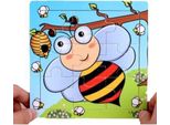 Puzzle In Legno In Cornice Puzzle Educativo Ape