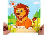 Puzzle In Legno In Cornice Puzzle Educativo Del Leone