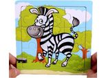 Puzzle In Legno Con Cornice Puzzle Educativo Zebrato