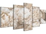 Lumasoul Quadri Su Tela, Quadro Su Tela Motivo Floreale, Quadri Da Parete Cornice In Legno E Telaio Soggiorno E Camera Da Letto, Quadri 200X100 Cm Eclettico