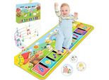 Tappetino Musicale - Con 8 Animali, Regalo Per Bambino Di 1 Anno, Giocattolo Per Bambini, Tappetino Per Pianoforte, Tappetino Per Danza, Tappetino Per Tastiera, Regalo Di Compleanno Per Bambini, Regali Per Ragazzi E Ragazze