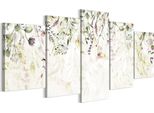 Lumasoul Quadri Su Tela, Quadro Su Tela Con Motivo Floreale, Quadri Da Parete Con Cornice In Legno E Telaio, Soggiorno E Camera Da Letto, Quadri 150X75 Cm Moderno