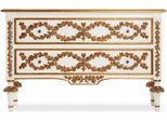 Casa Padrino Cassettiera Barocca Avorio/Oro 135 Cm - Mobili Barocchi